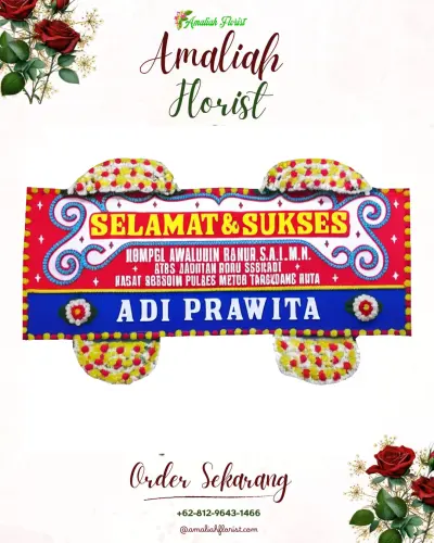Karangan Bunga Ucapan Selamat di Ratamba